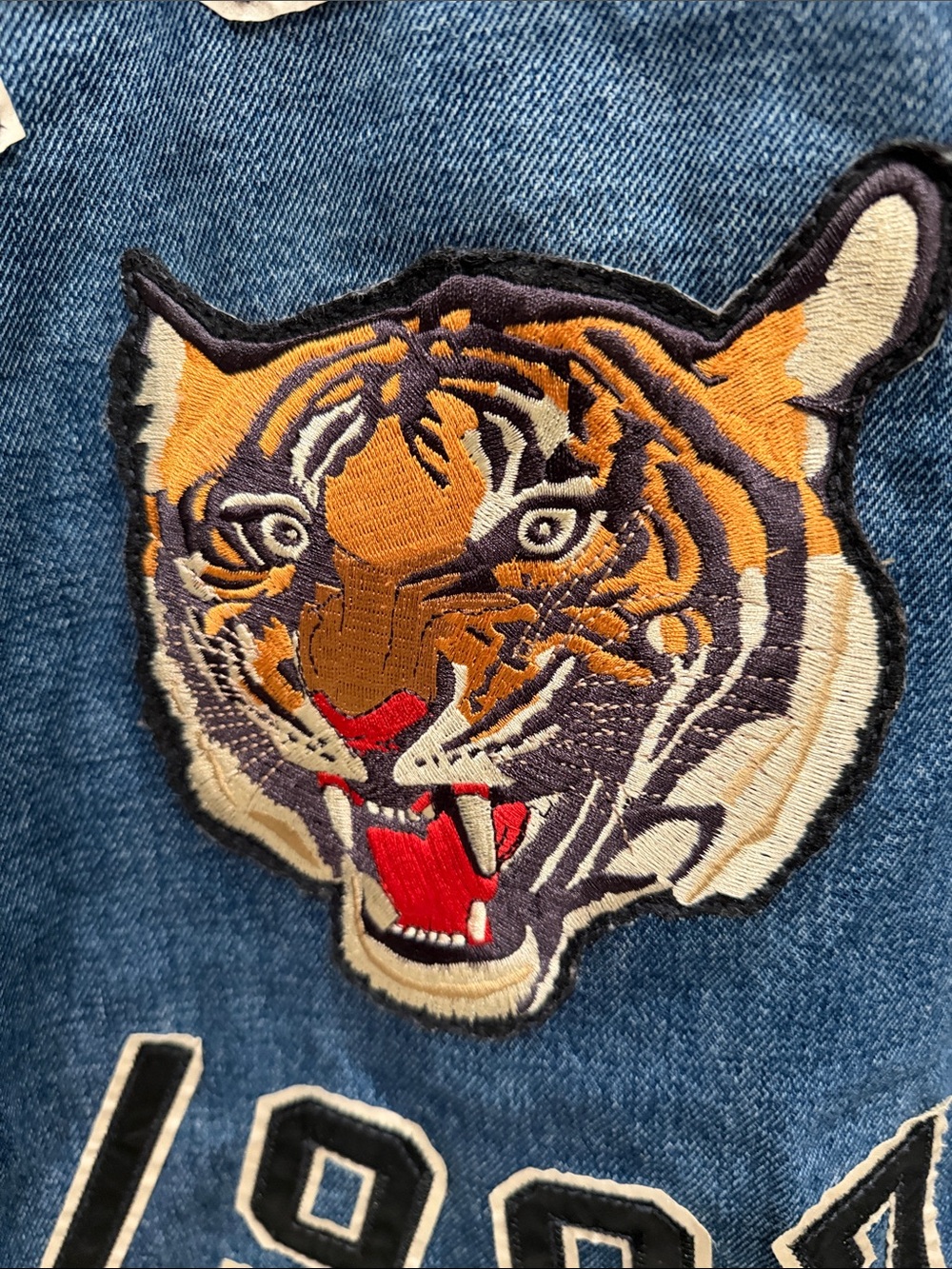 Men’s Polo Ralph Lauren Tiger 1967 Denim Trucker Jacket Size M - Picture 6 of 7